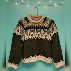 100% wool sweater